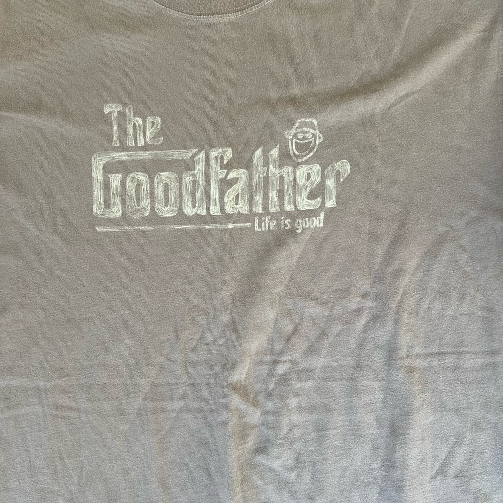 Life is good The goodfather Tshirt. Men’s Large - Picture 2 of 6